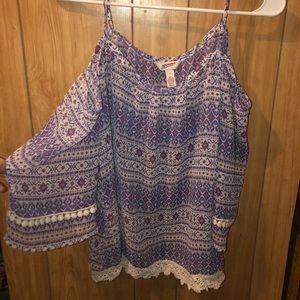 Cold shoulder blouse